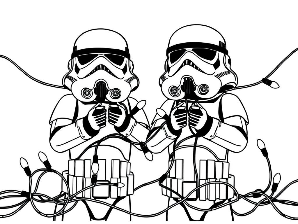 Star Wars Stormtroopers Coloring Page