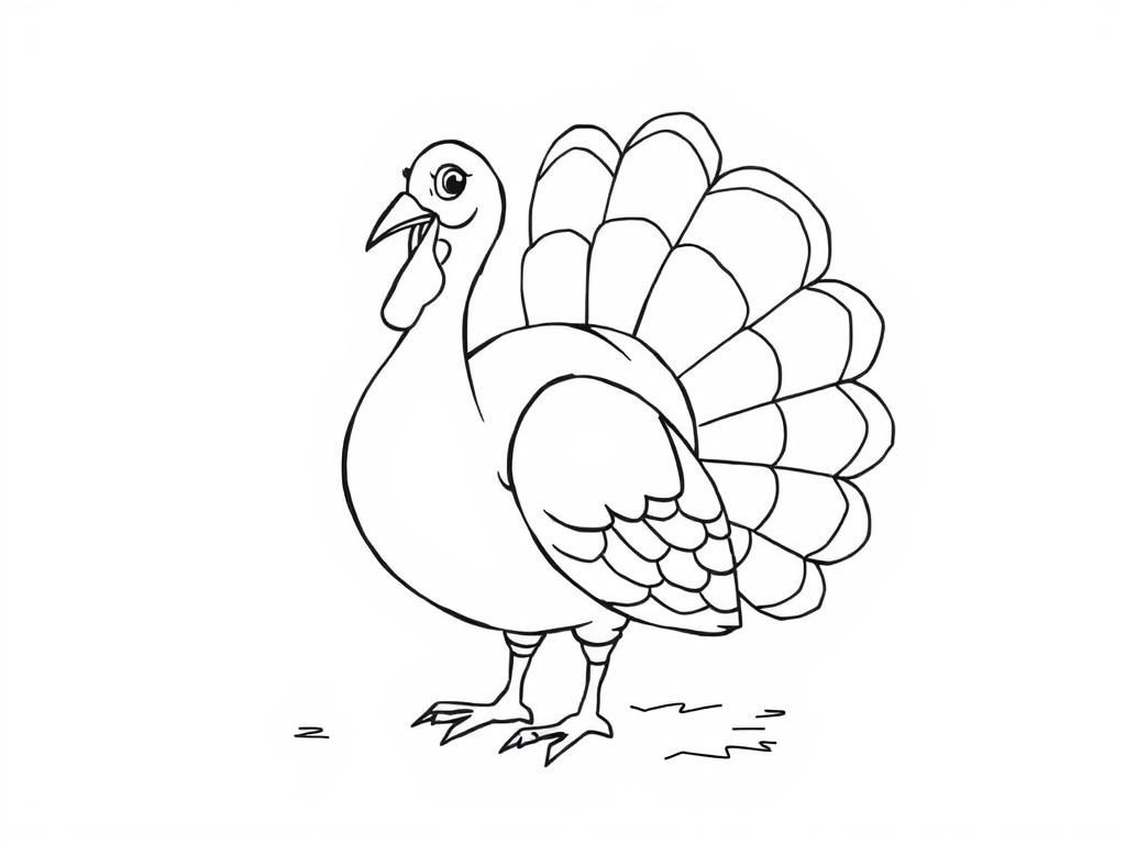 Turkey Coloring Page