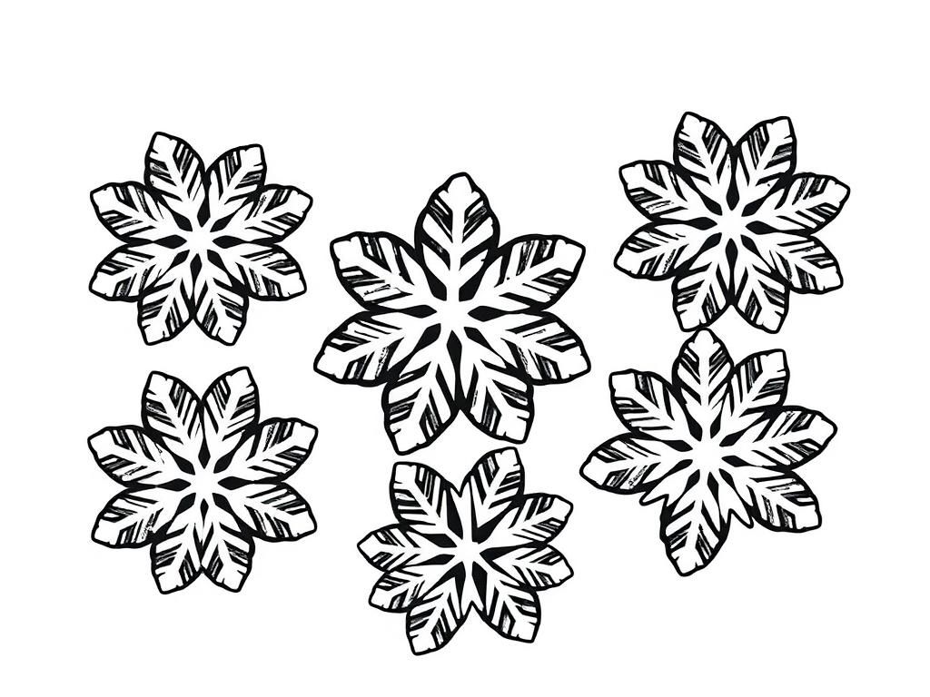 Snowflakes Coloring Page