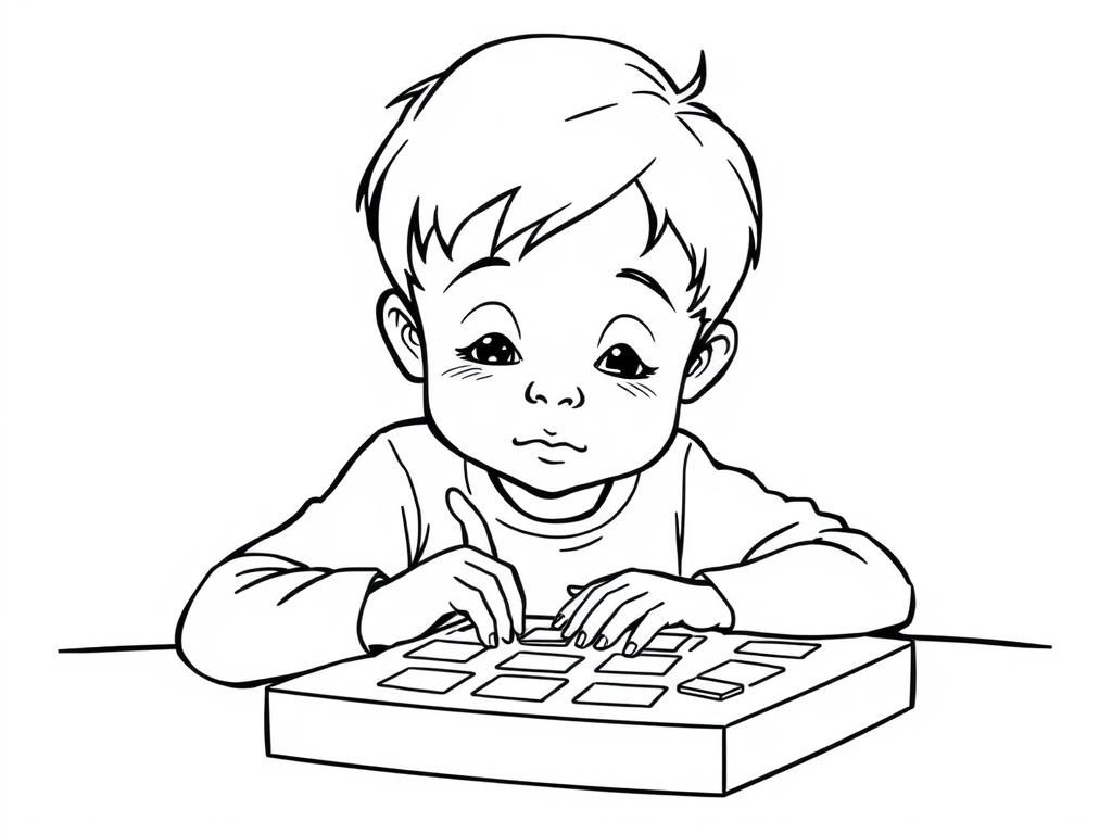 Preview of 5 year old boy playing the board game sorry