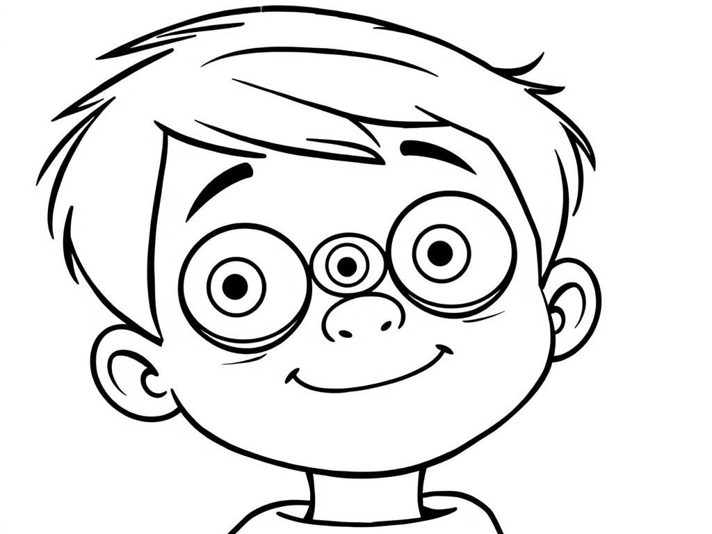 Preview of 5 year old boy with three eyeballs