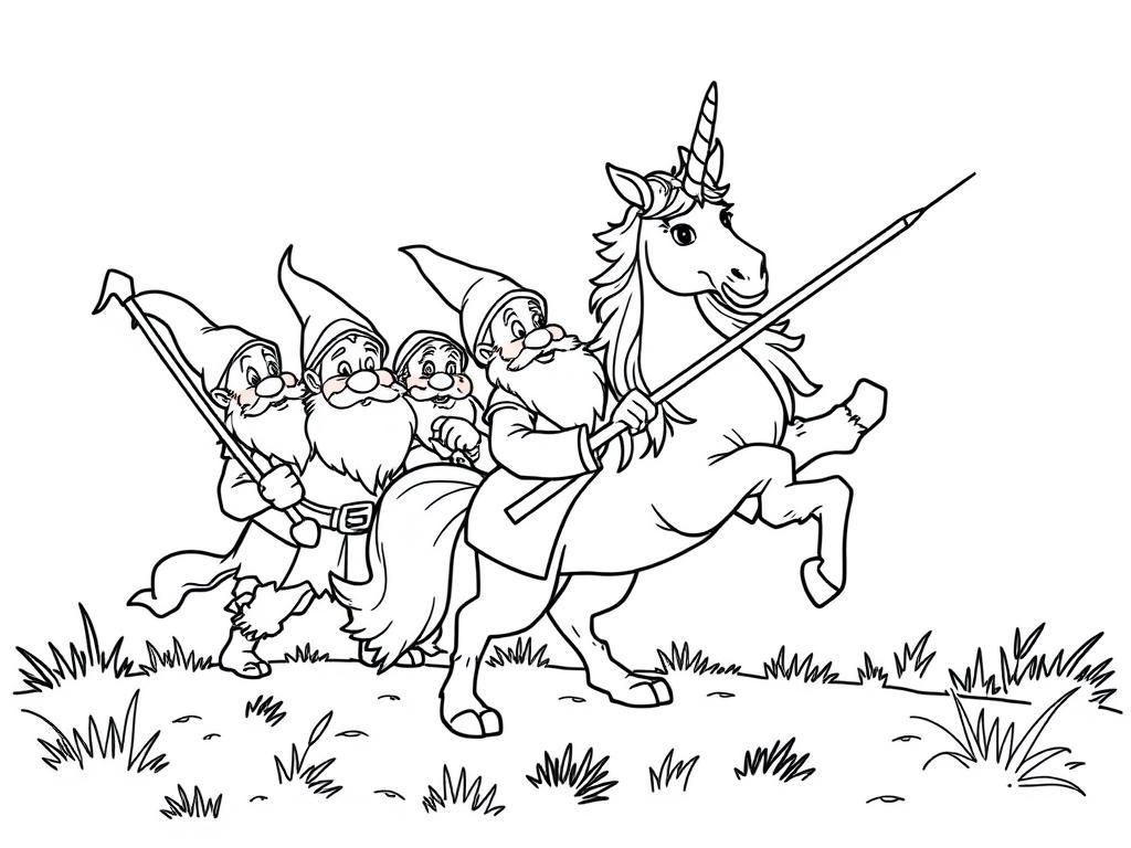 Preview of 7 dwarfs hunting unicorn