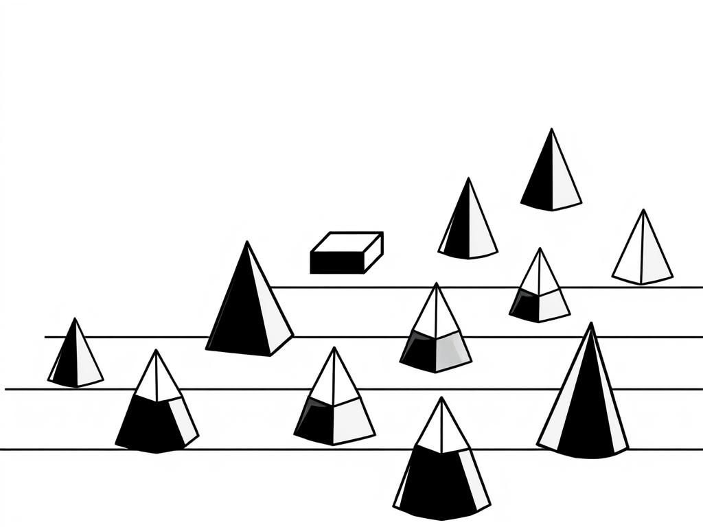 A 2D platformer with a small square jumping over spikes that are in a row in a tablet is geometry dash - Free Printable Coloring Page