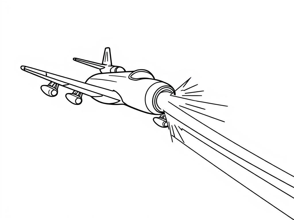 Fighter Jet Coloring Page