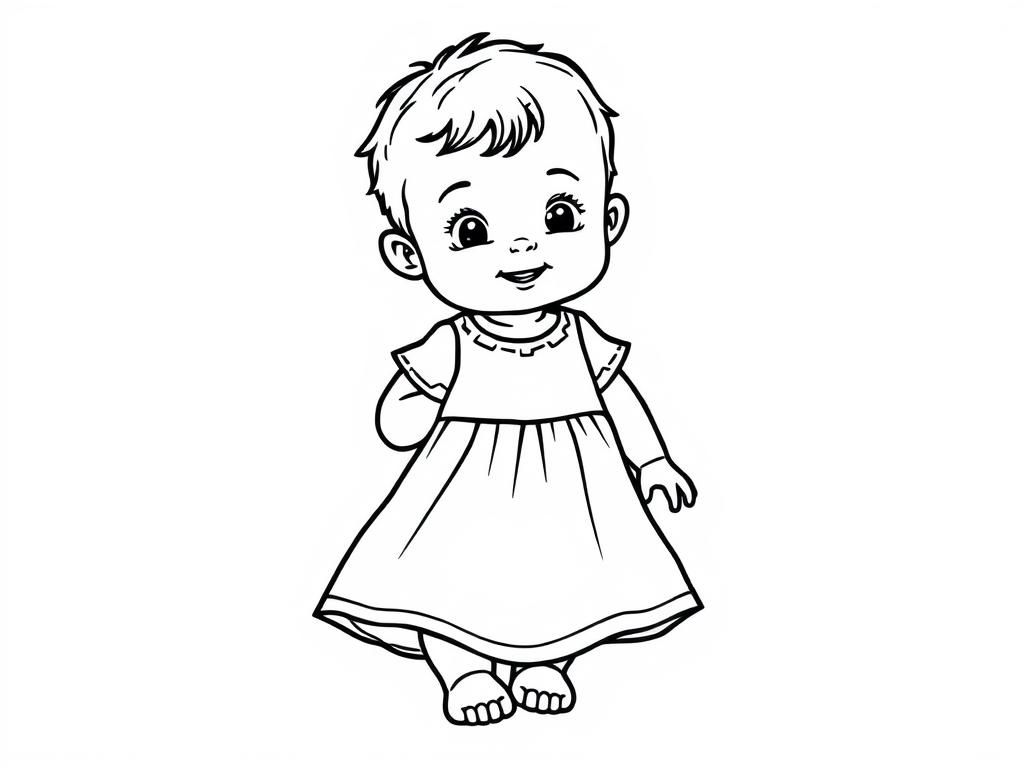 Preview of A baby is wearing dress