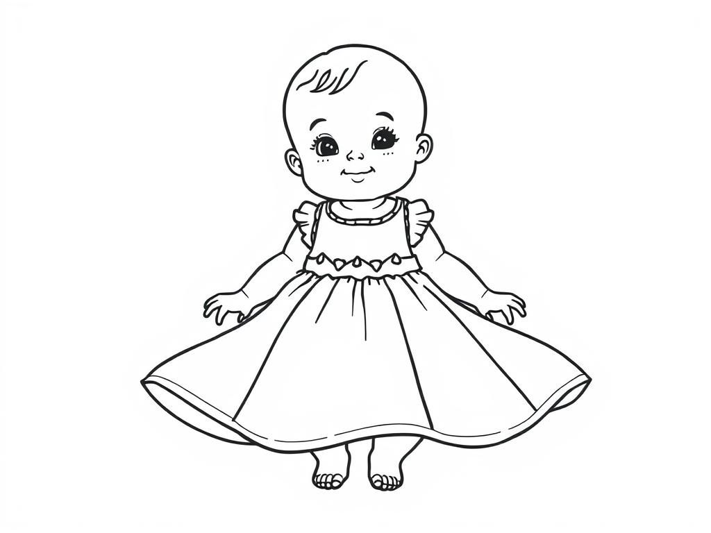 Preview of A baby is wearing dress