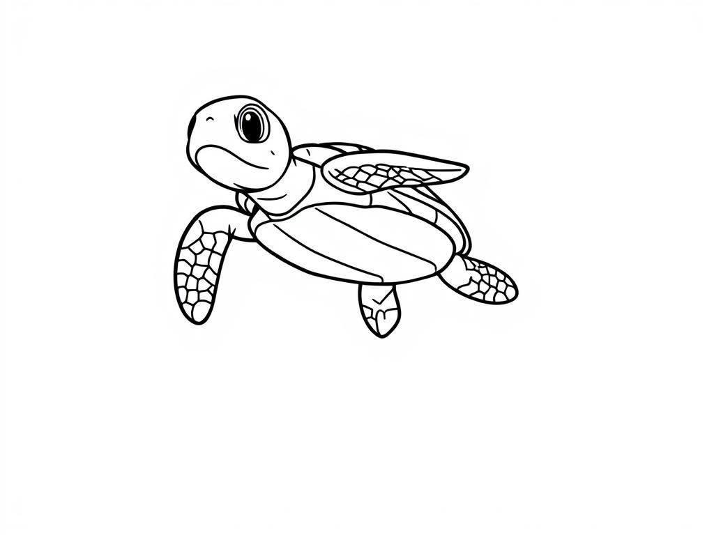 A baby turtle paragliding in the air