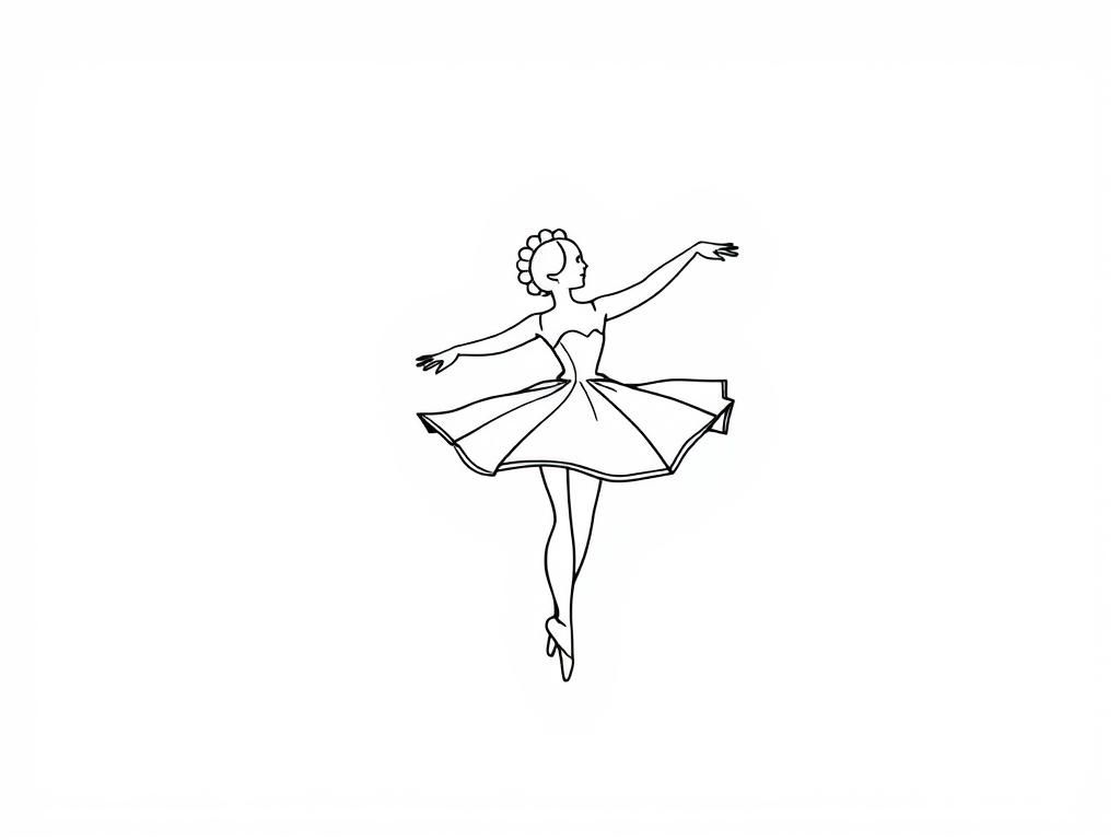Ballerina Coloring Page