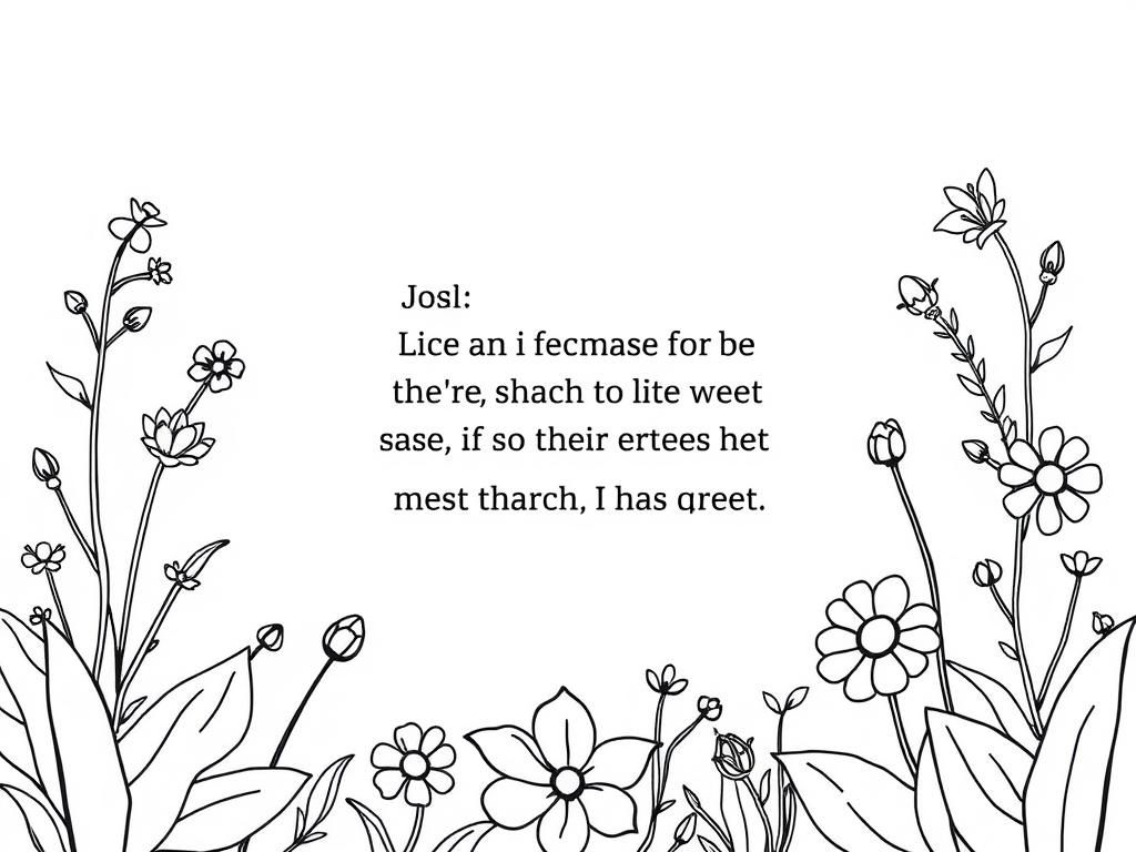 Flowers Coloring Page