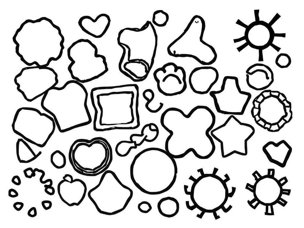 Coloring Page of Shapes for Kids