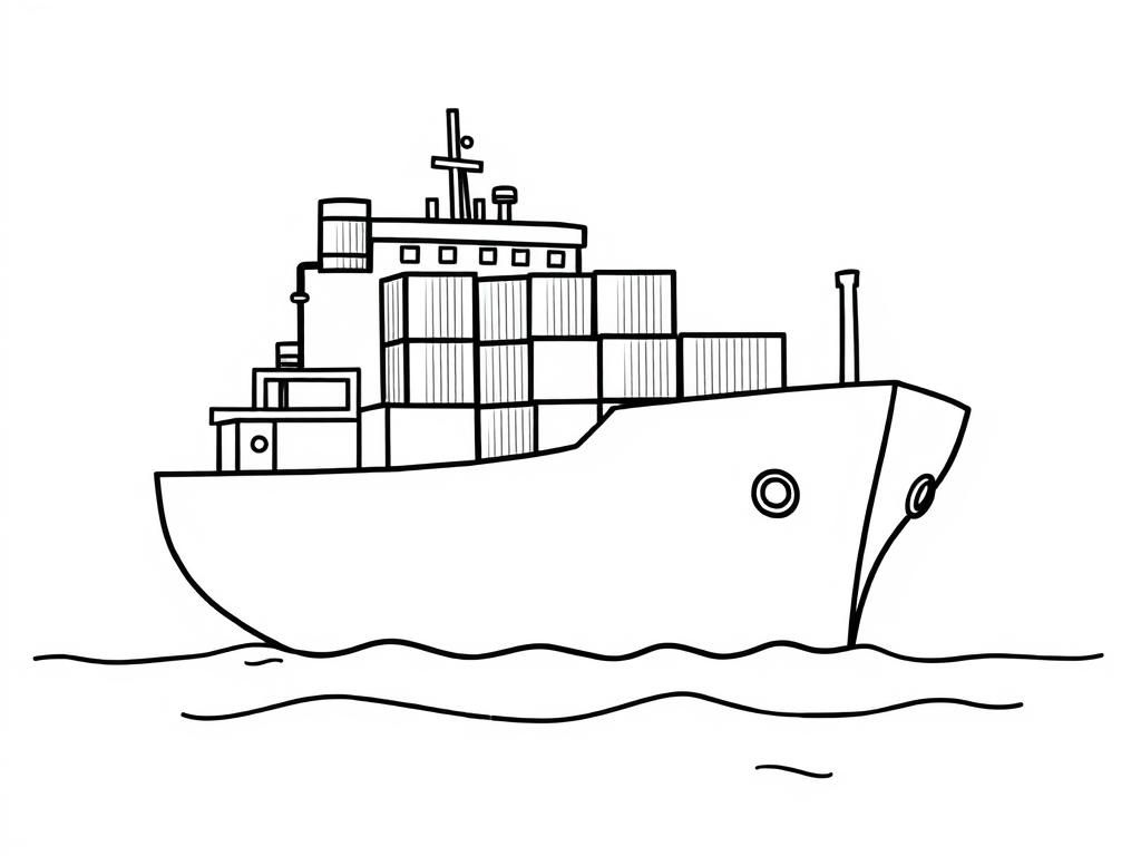 a cargo ship