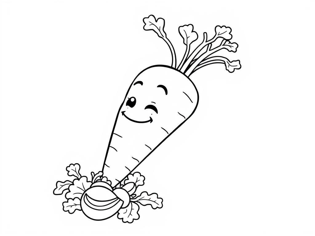Vegetable Coloring Page