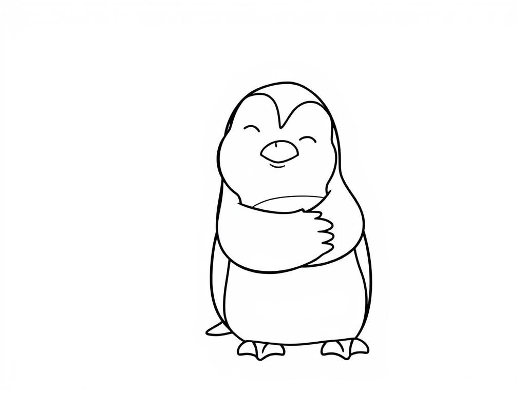 Penguin Coloring Page