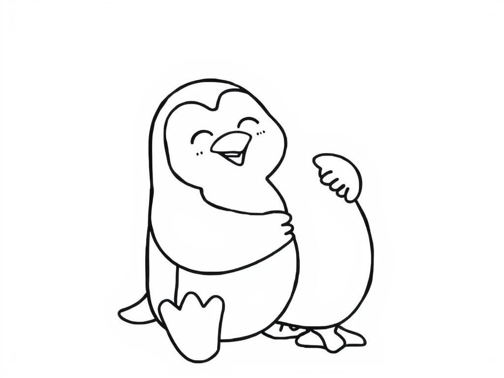 Penguin Coloring Page