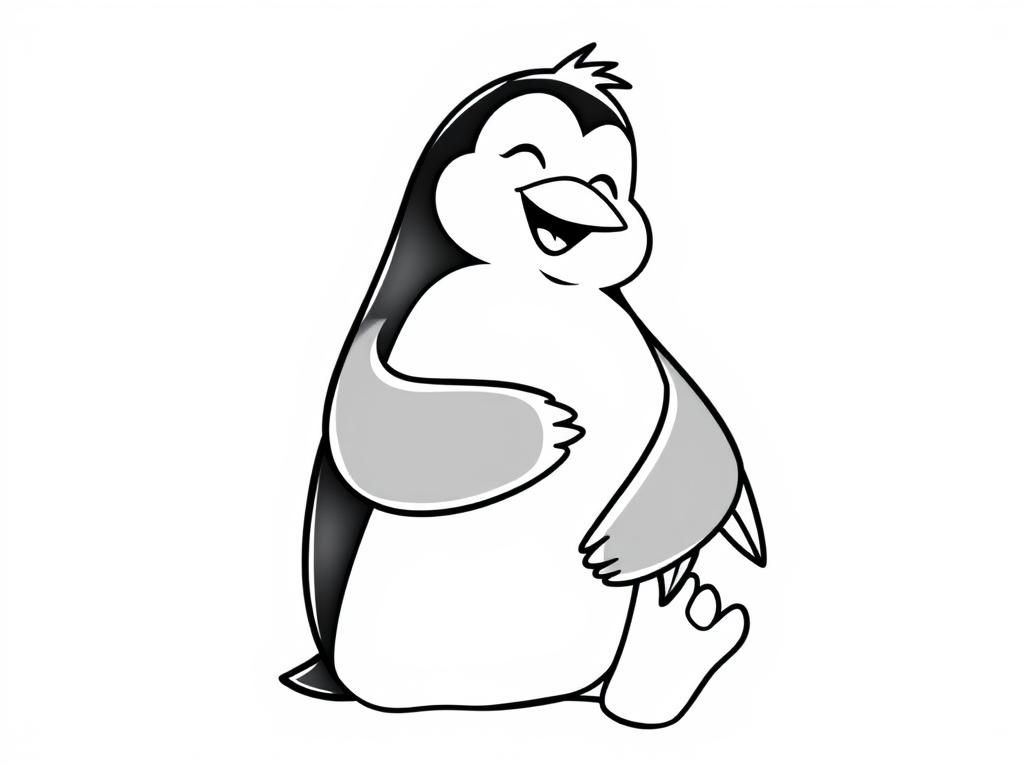 Penguin Coloring Page - Fun for Kids!