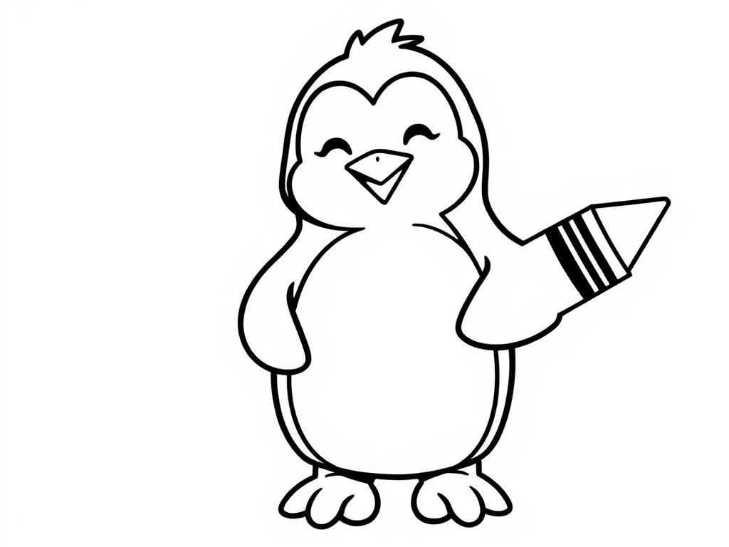 Penguin Coloring Page: Unleash Your Creativity