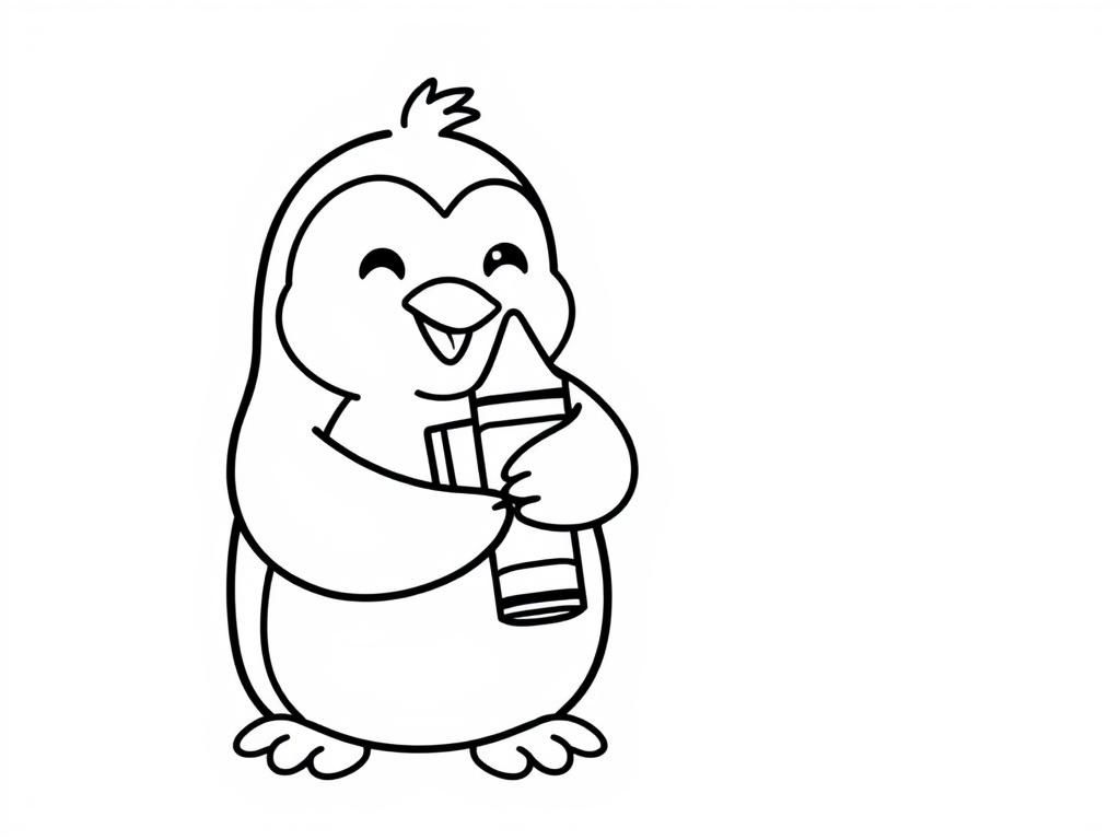 Penguin Coloring Page: Fun and Colorful Friend