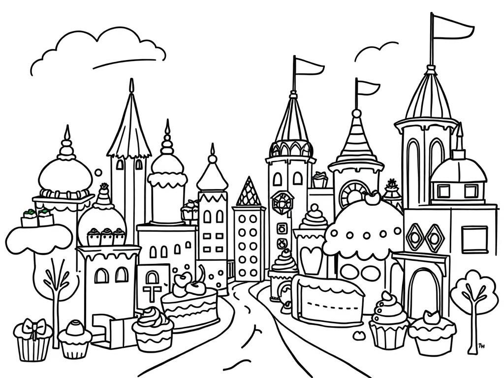 Castle Coloring Page