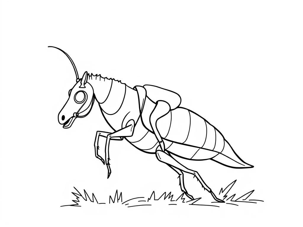 Preview of A cockroach riding a horse