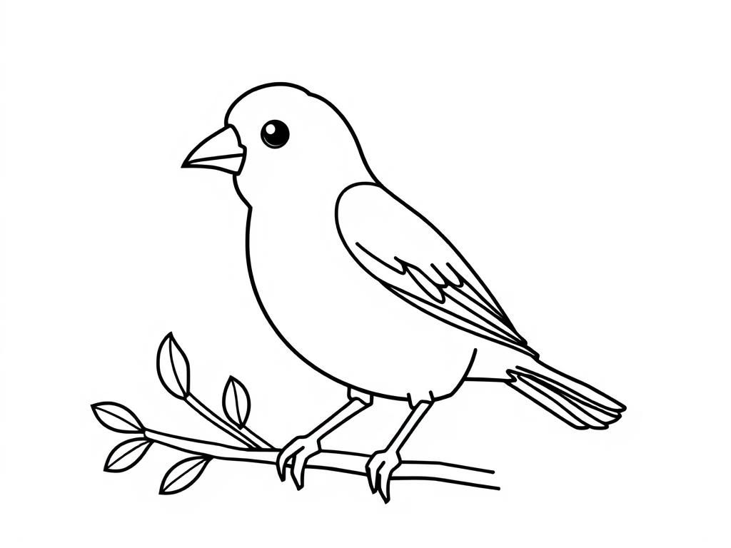 a coloring page with no birds