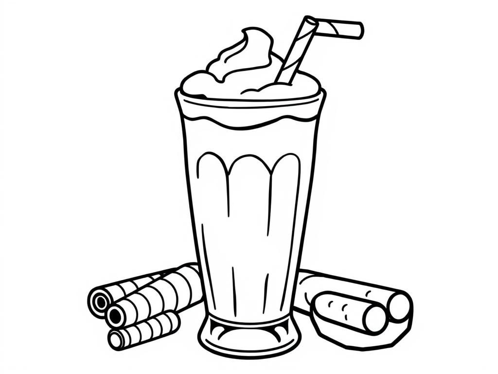 Desserts Coloring Page