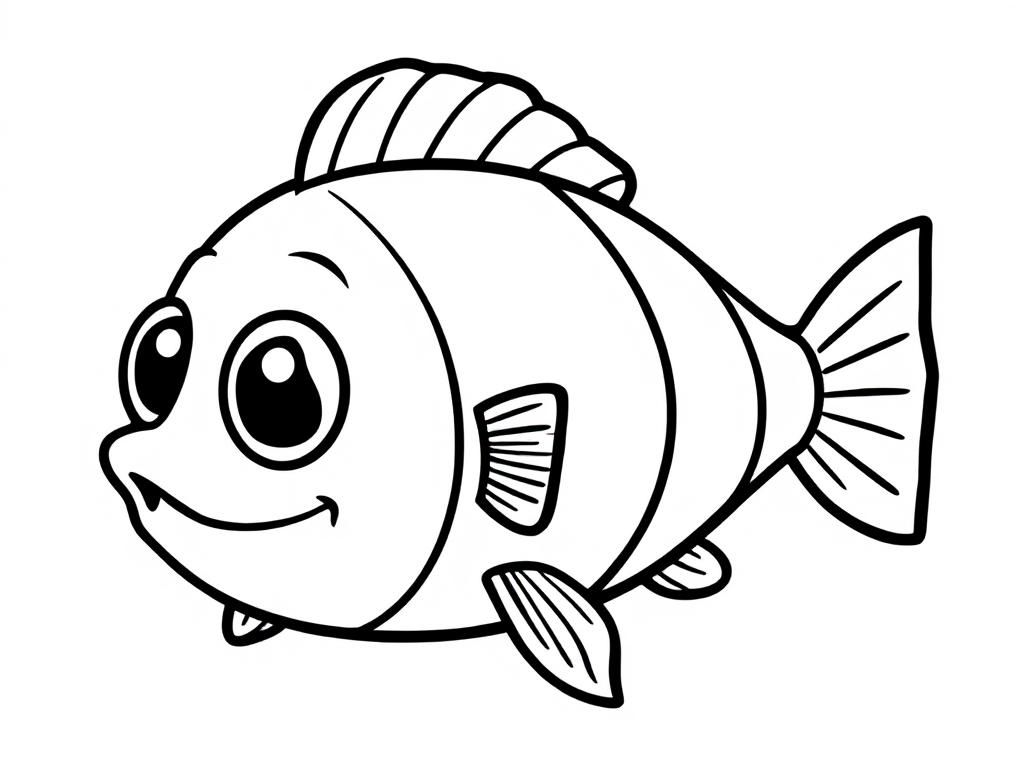 A cute fish with big eyes