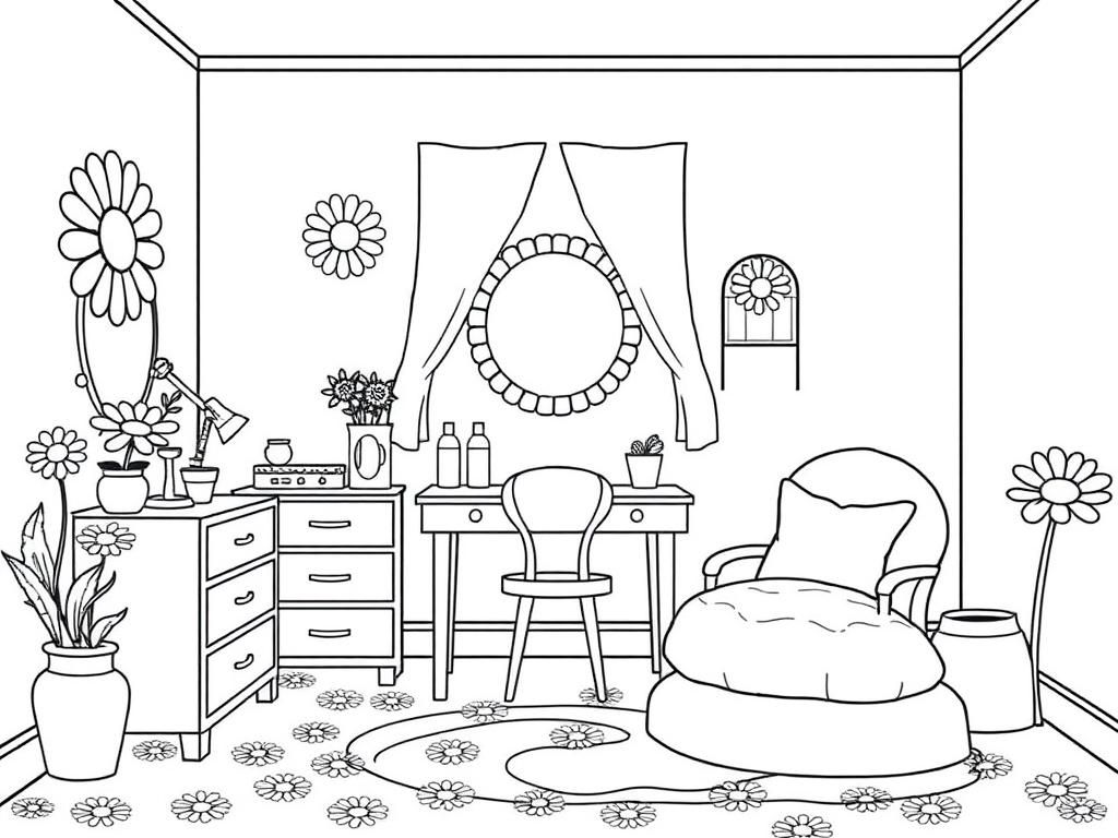 Flower Coloring Page