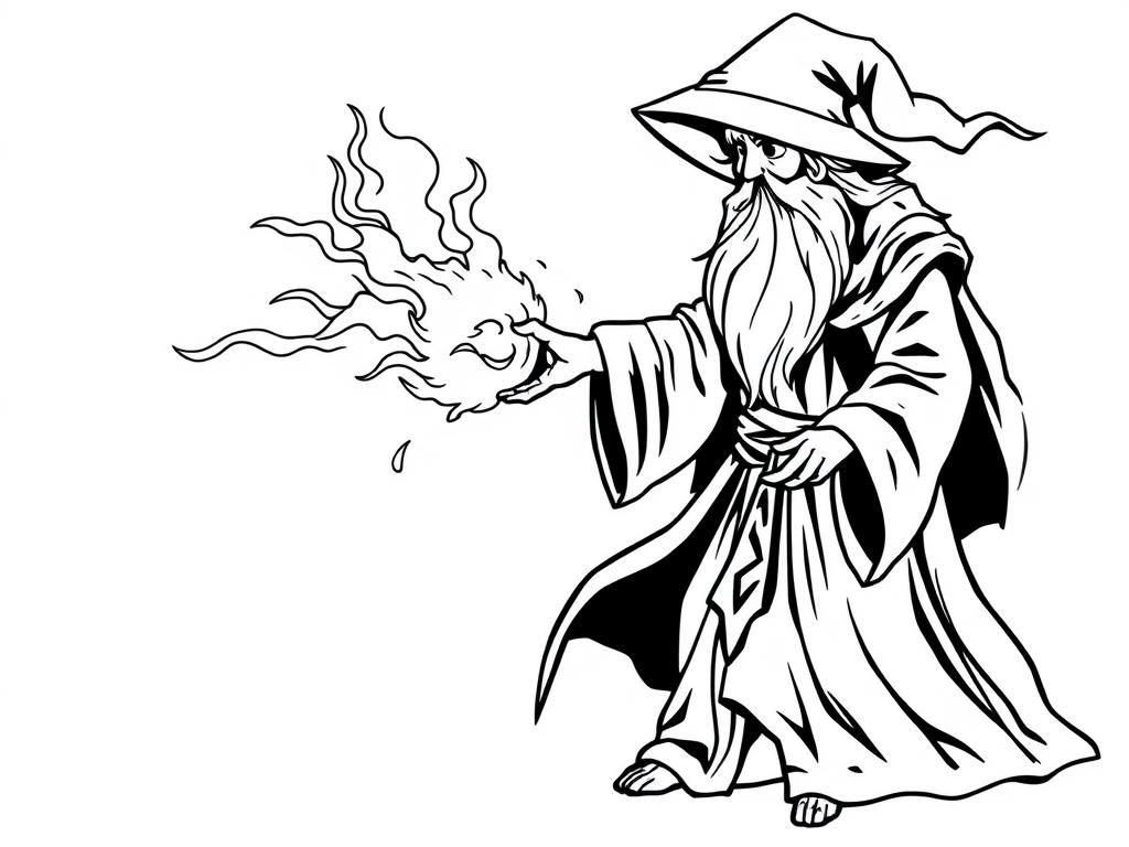 A dnd wizard casting FIREBALL!!