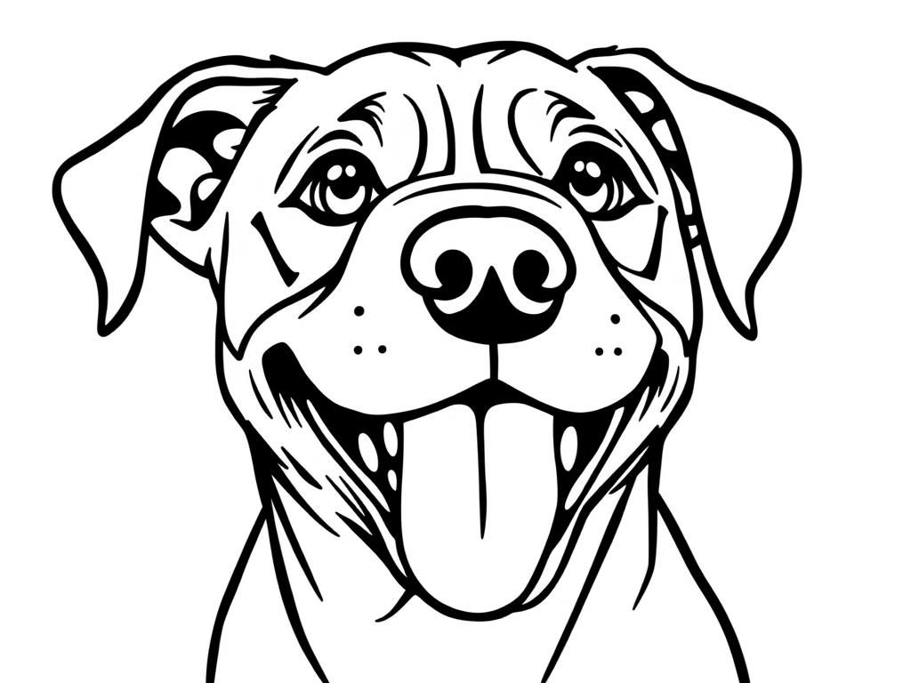 Dog Coloring Page for Kids: A Fun and Easy Illustration to Color and Enjoy