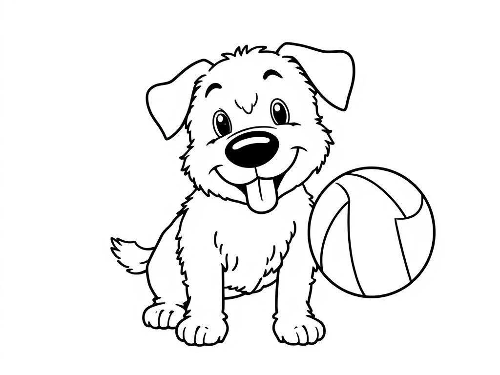 Preview of a dog with a beachball