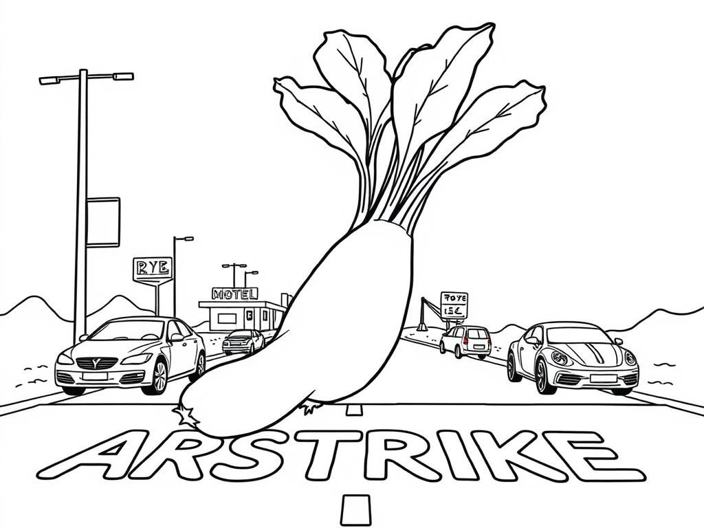 Vegetable Coloring Page