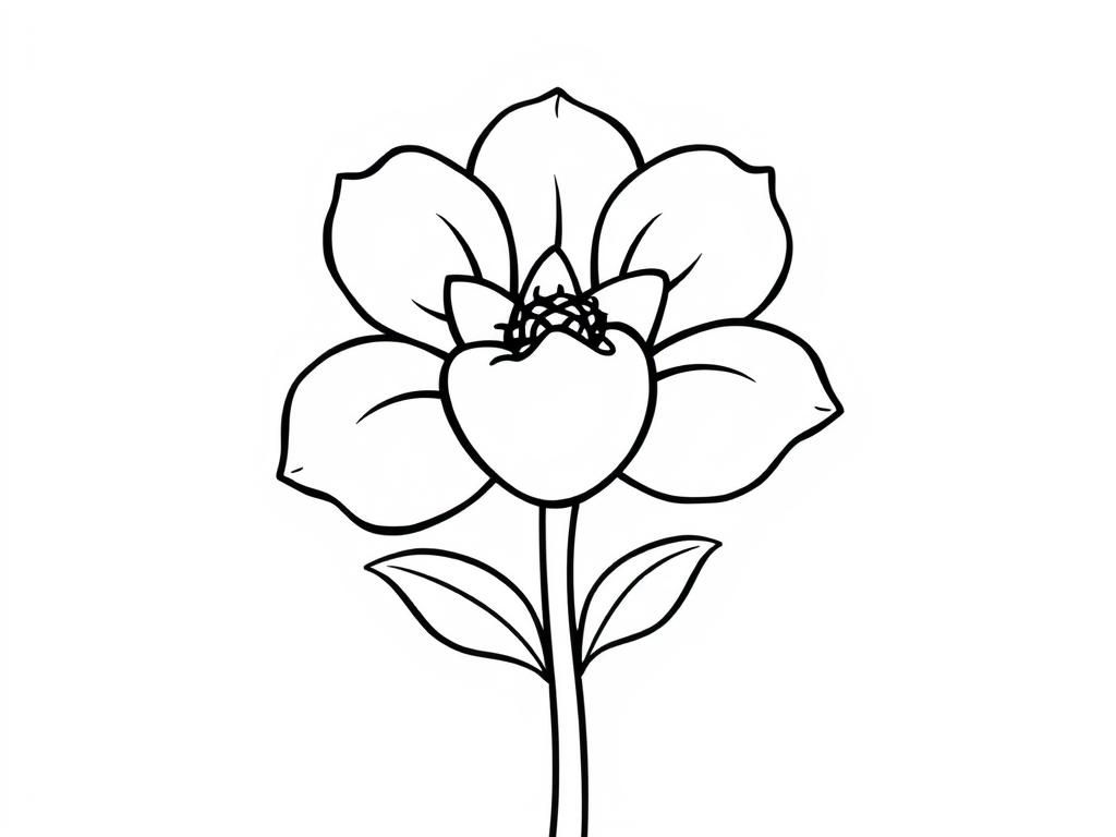 Flower Coloring Page