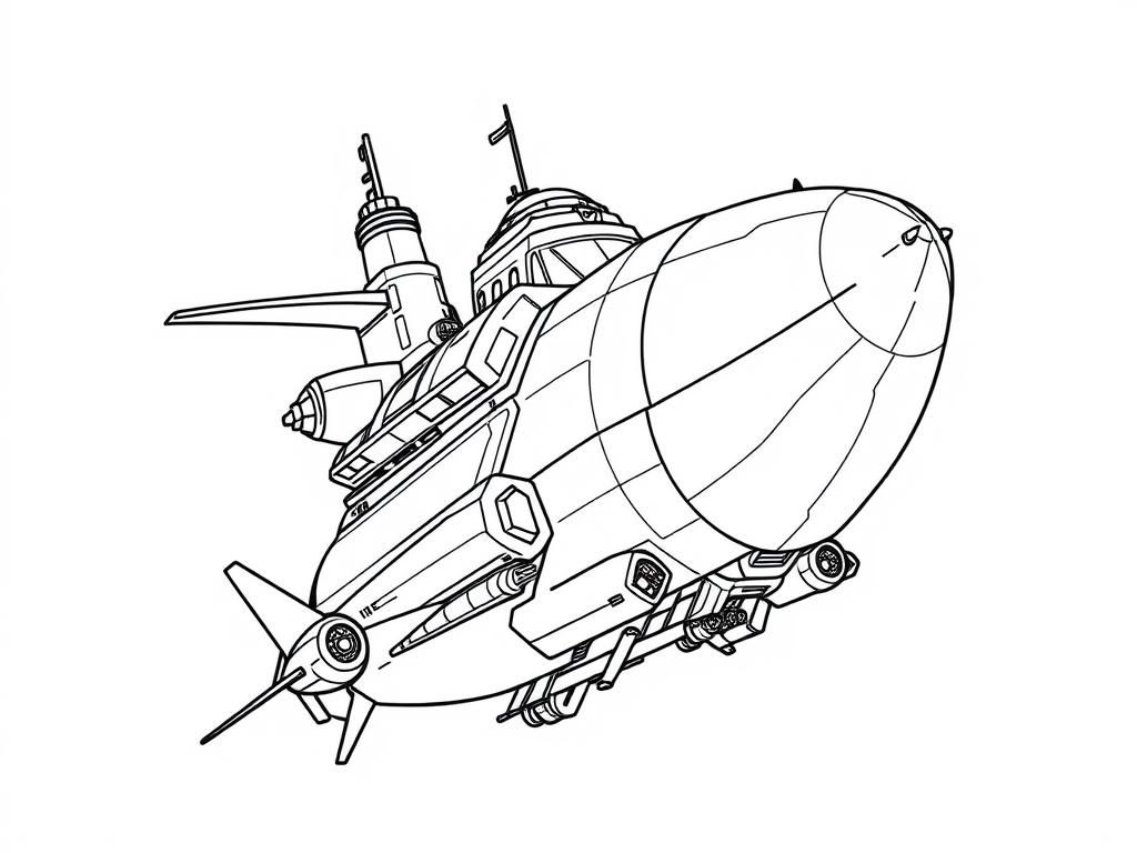 A futuristic airship super-boss