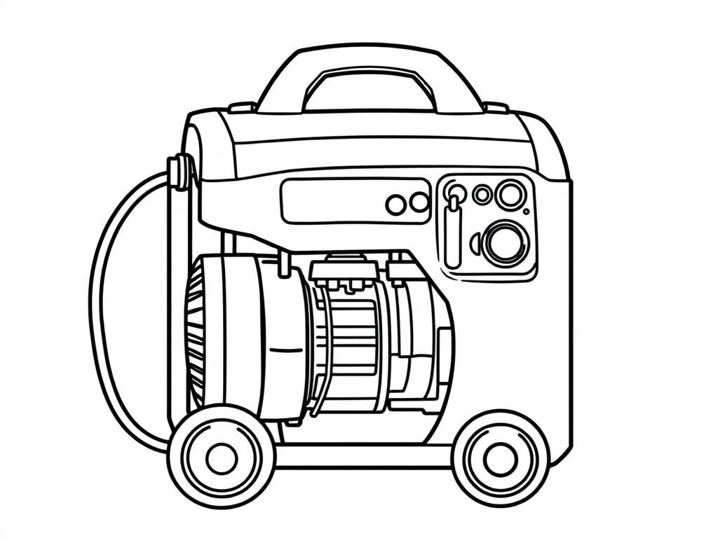 A generator - Free Printable Coloring Page