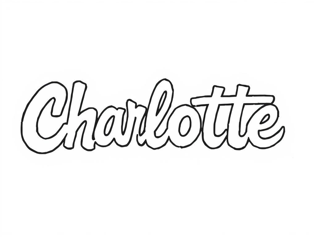 A graffiti spelling charlotte