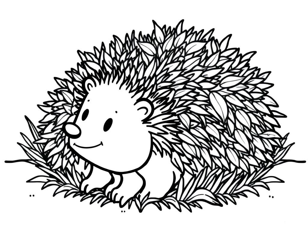 a hedgehod in a back gardne