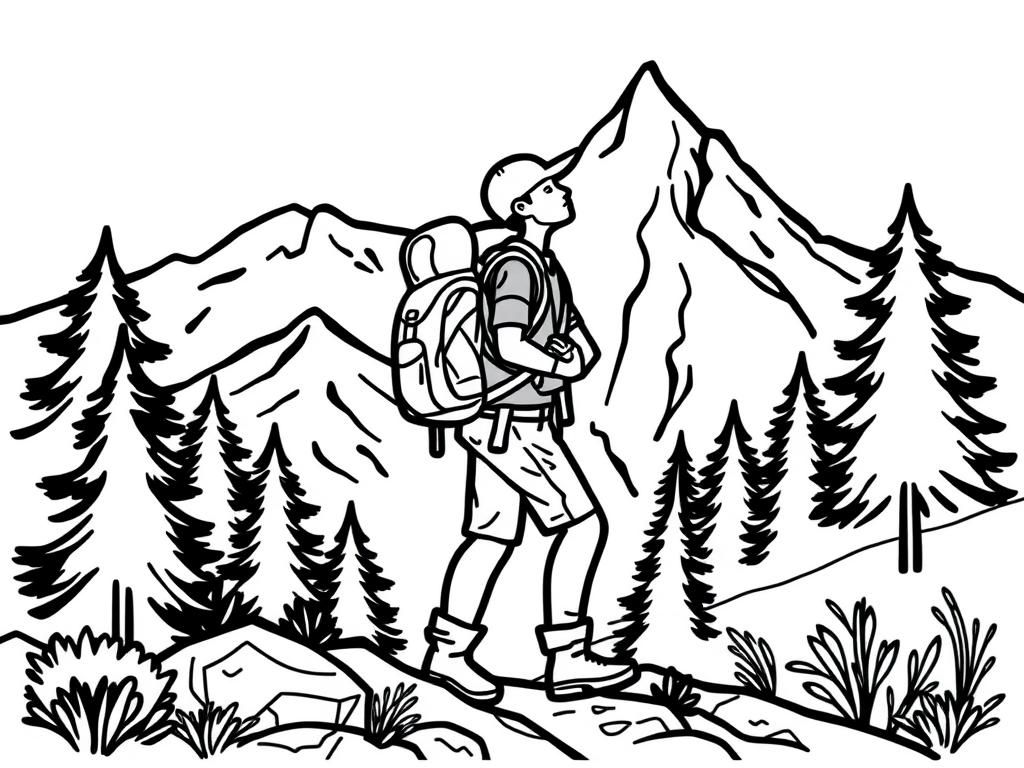 Preview of A hiker