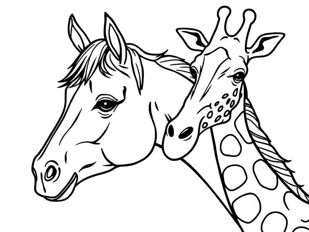 Preview of a horse and giraffe mix