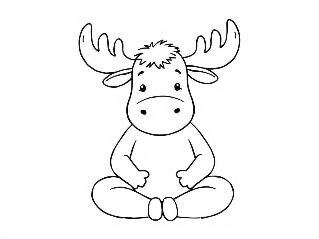 Moose Coloring Page