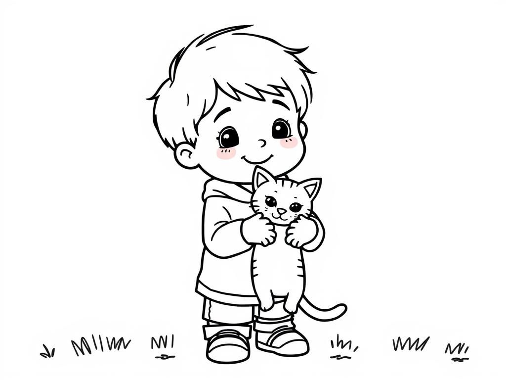 Preview of a kid holding a cat