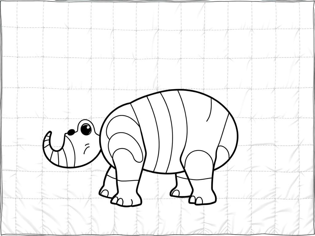 Rhino Coloring Page