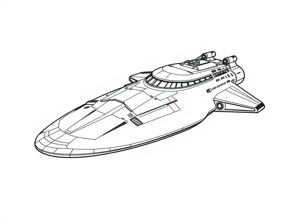 Preview of a large star ship