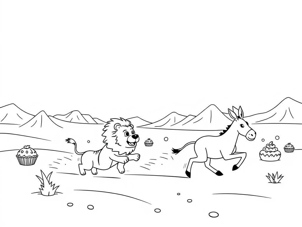 Desert Friends Coloring Page