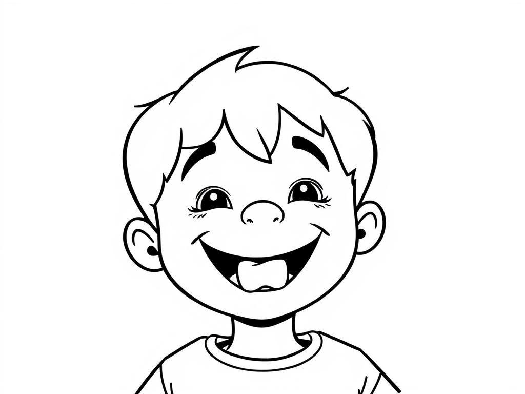 Boy Coloring Page