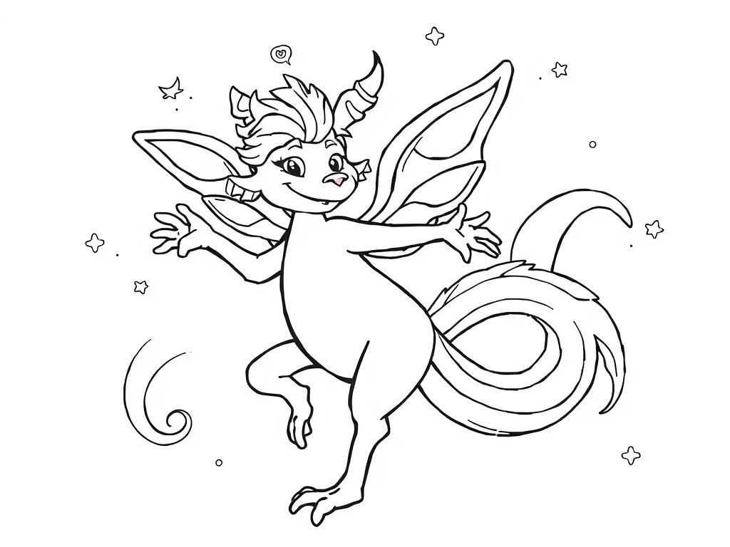 Dragons Coloring Page