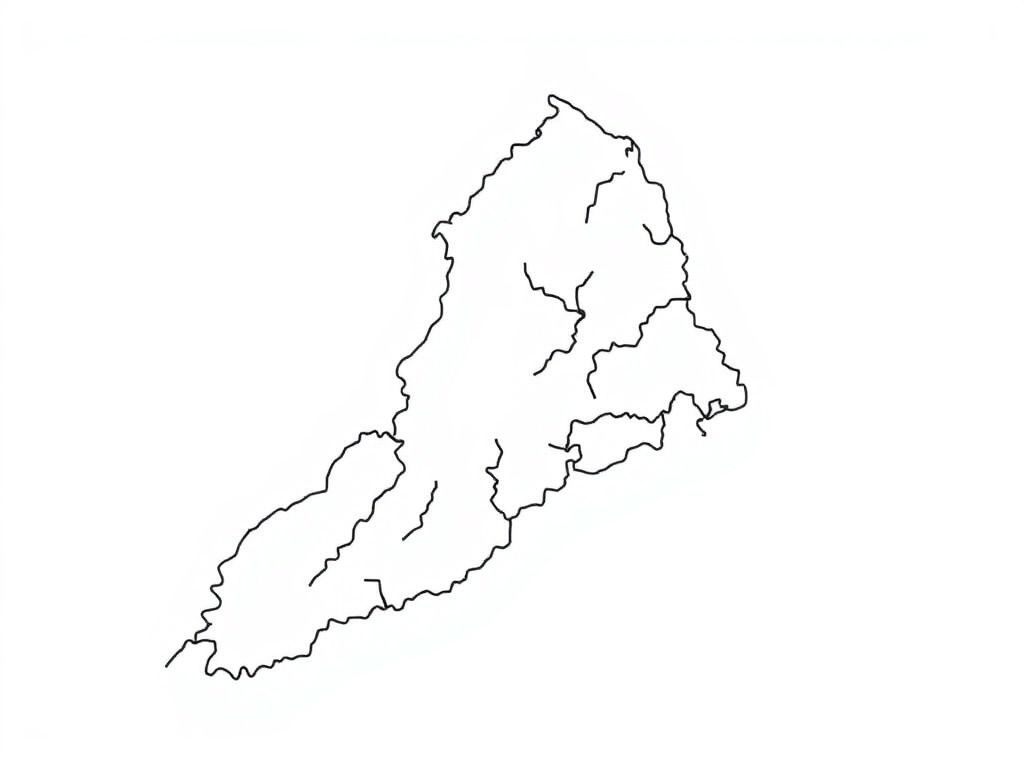 Map Coloring Page - Geography Outline