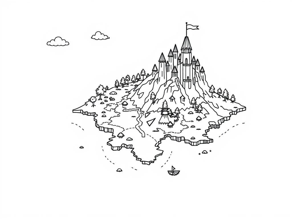 Preview of A map over a magic island