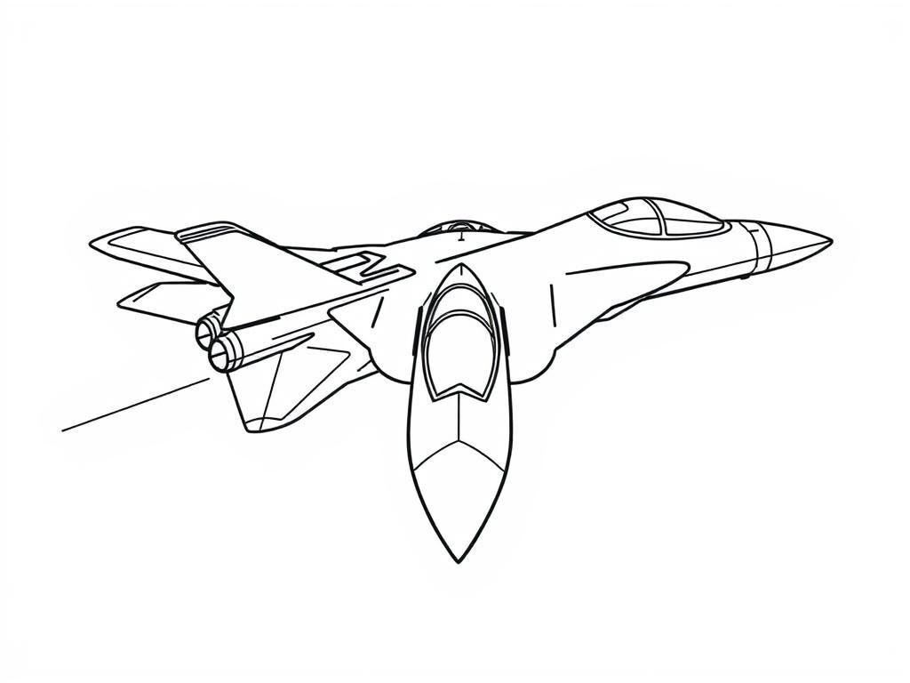 Preview of a modern fighter jet