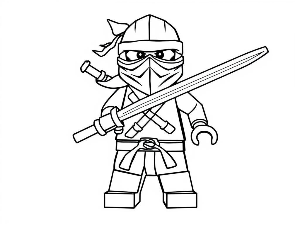 Lego Ninja Coloring Page