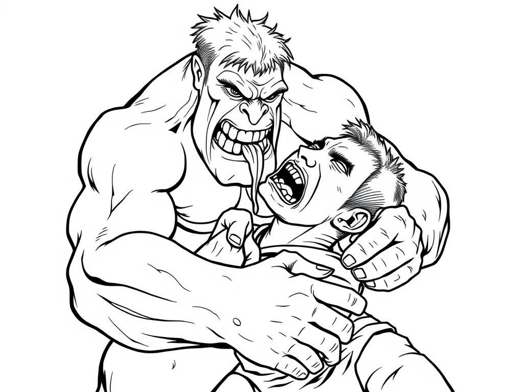 Incredible Hulk Coloring Page